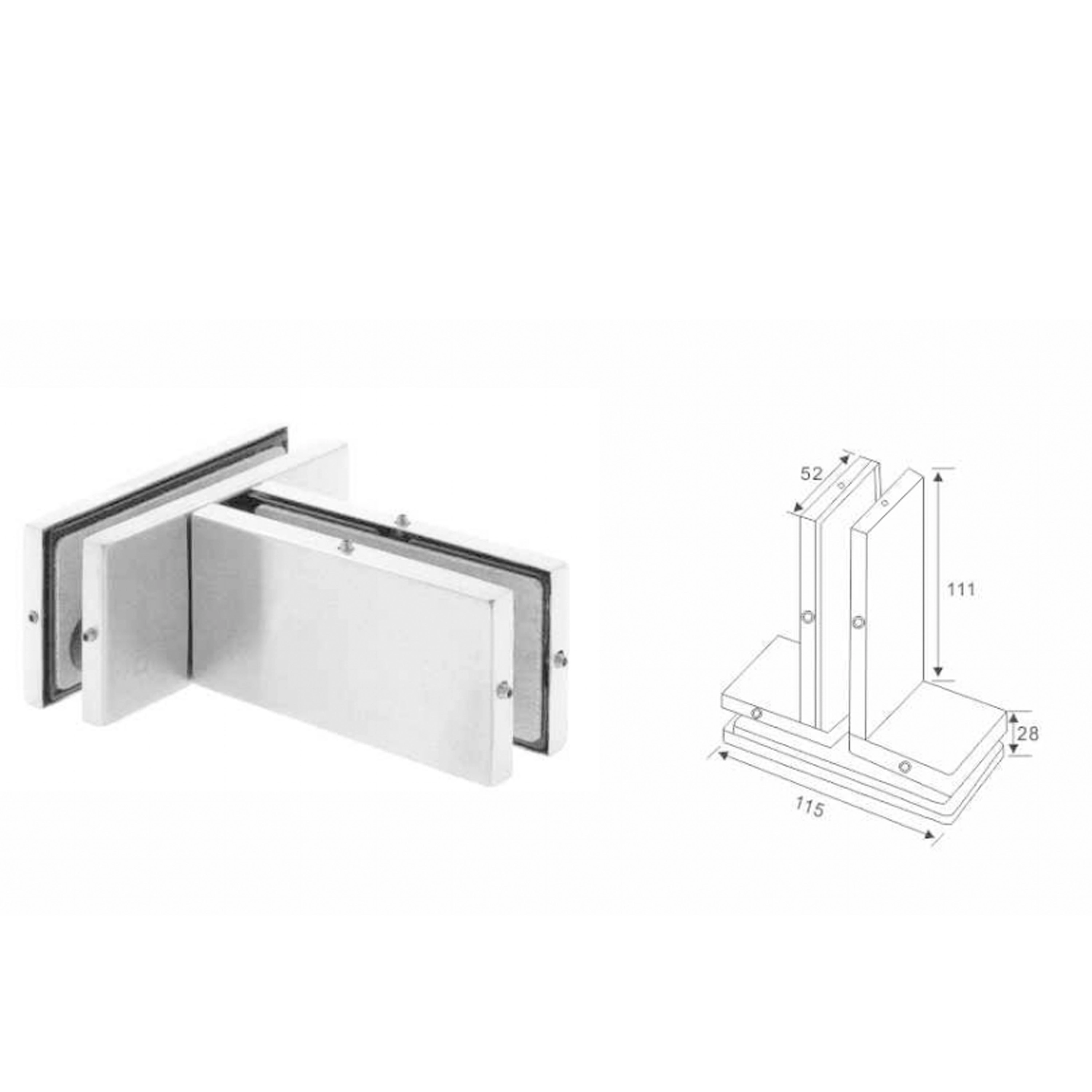 Glass Door Clamp GDC-324