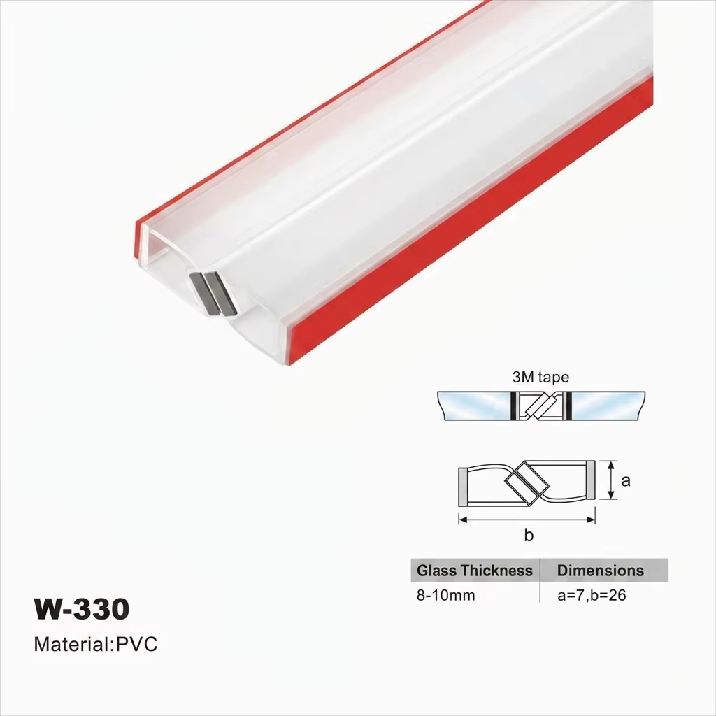 Self-adhesive high clear seal strip