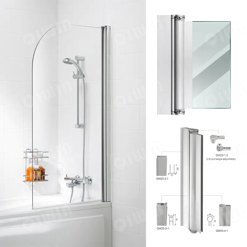 Bathtub glass hinge with lifting function QW-23